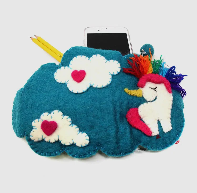KIDS' UNICORN FELT CROSSBODY BAG