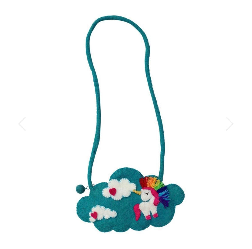 KIDS' UNICORN FELT CROSSBODY BAG
