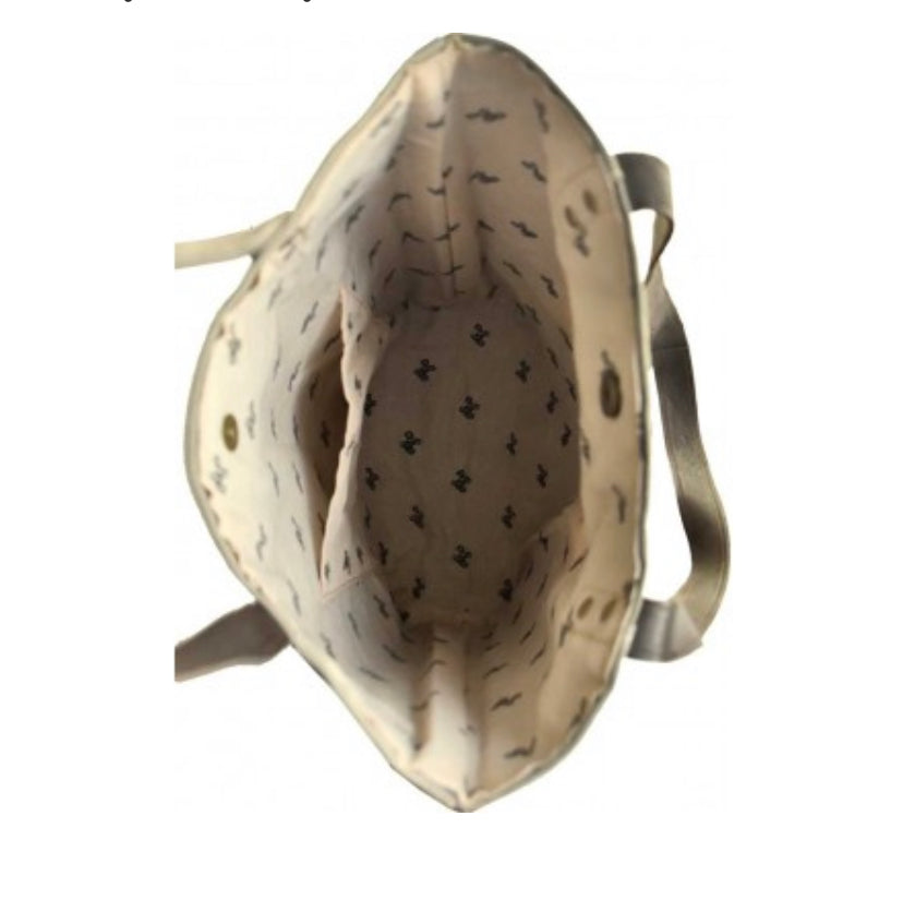 BEE KIND RECYCLED MILITARY TENT TOTE