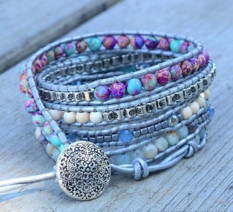 Healing Turquoise Protection Wrap Bracelet