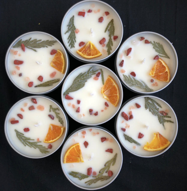 Comfort Soy Candle - Crystal Infused