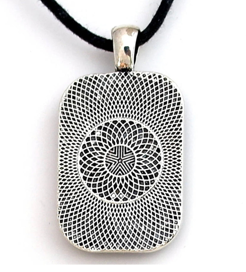 Luna's Flight Handmade Rectangle Pendant