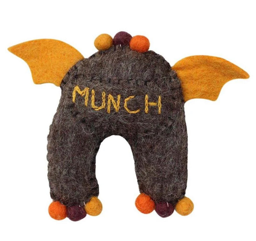 Brown Monster Tooth Fairy Pillow