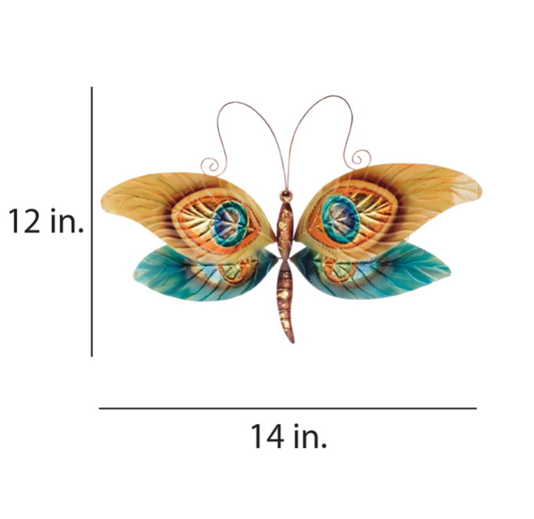 Dragonfly Wall Decor Peacock (#M4036)