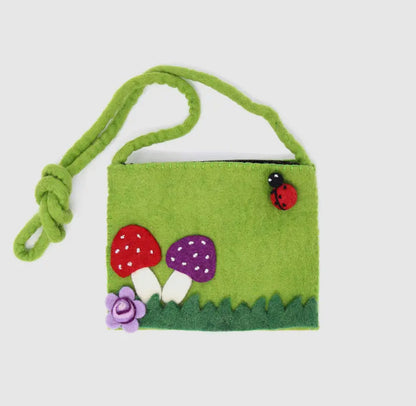 Mushroom Felt Shoulder Bag