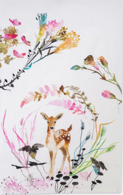 Tea Towel- Fawn Vignette