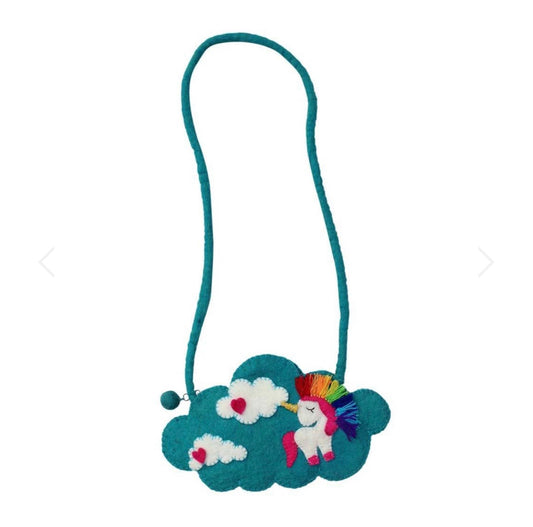 KIDS' UNICORN FELT CROSSBODY BAG