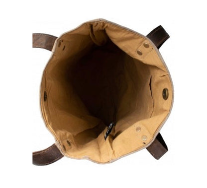 RESCUE DOG RECYCLED MILITARY TENT TOTE