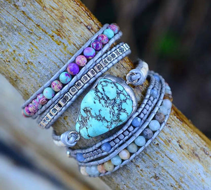 Healing Turquoise Protection Wrap Bracelet