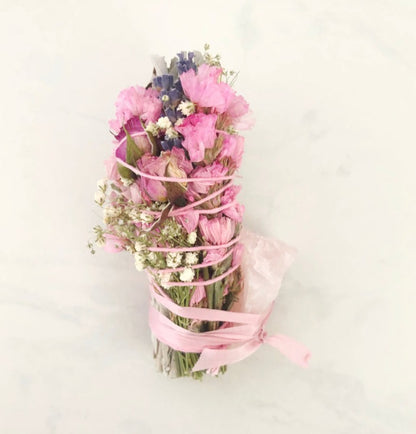 Rose Quartz Sage Bundle