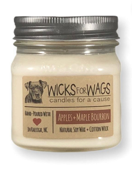 Apples + Maple Bourbon Soy Candle Handmade