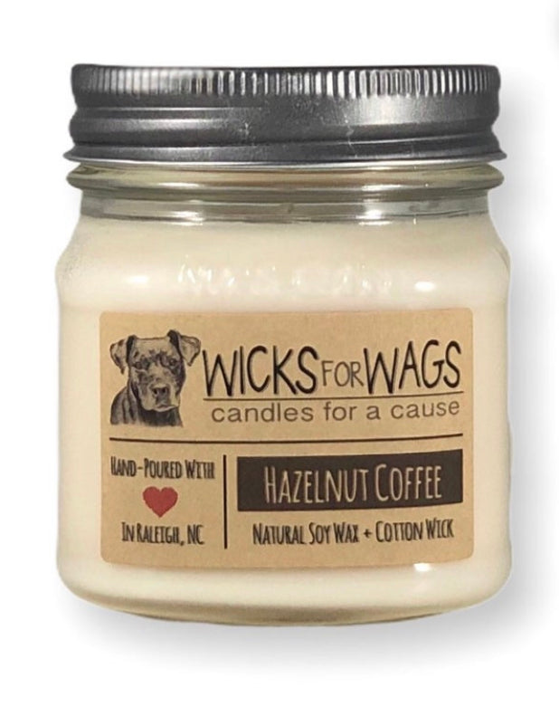 Hazelnut Coffee Soy Candle - Handmade