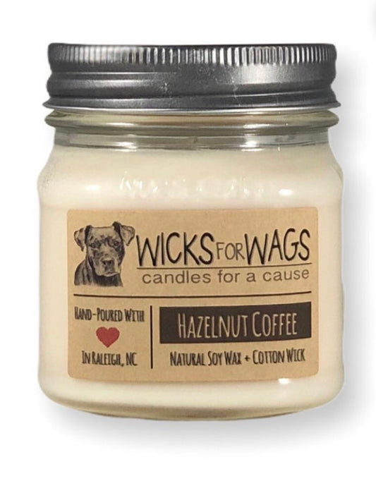 Hazelnut Coffee Soy Candle - Handmade