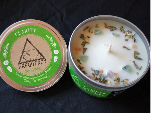 Clarity Soy Candle -Crystal Infused