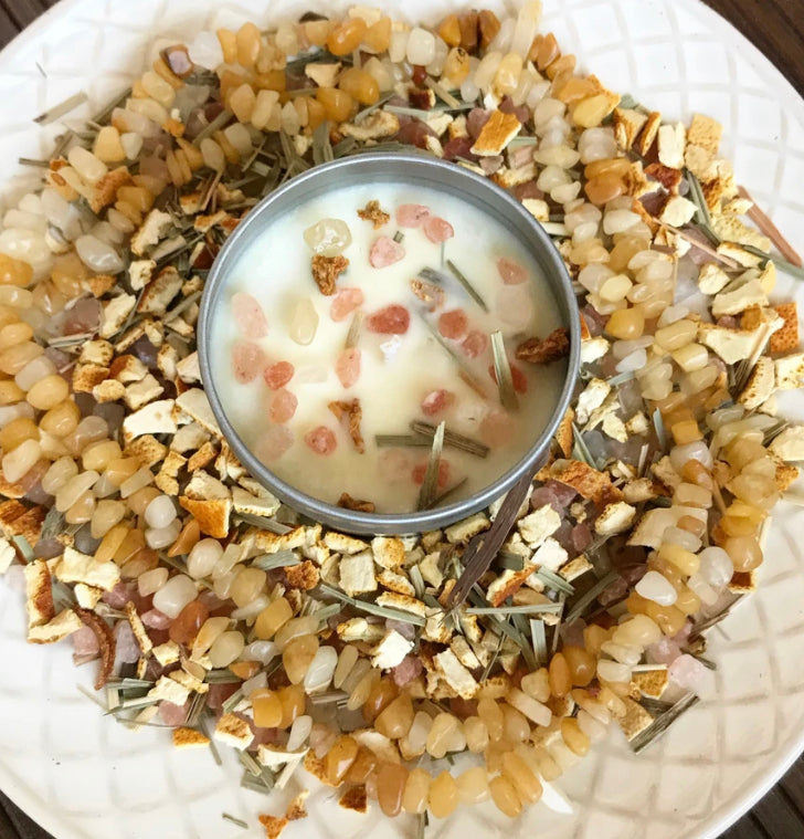 Positivity Soy Candle - Crystal Infused