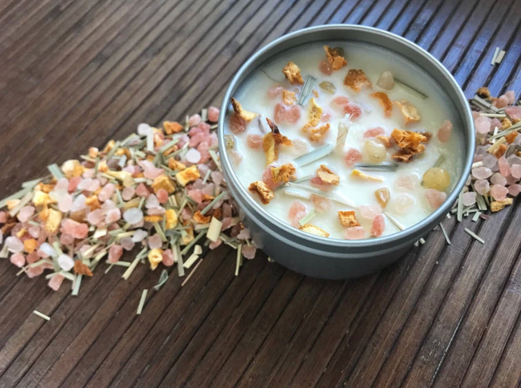Positivity Soy Candle - Crystal Infused