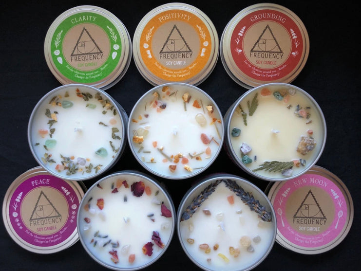Positivity Soy Candle - Crystal Infused
