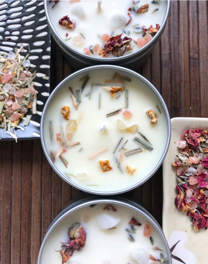 Positivity Soy Candle - Crystal Infused