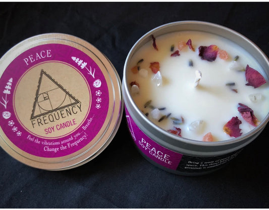 Peace Soy Candle - Crystal Infused