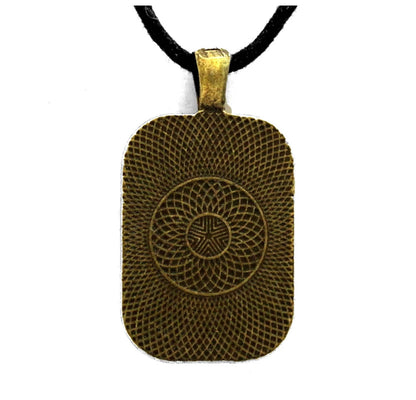 Thought and Memory Handmade Rectangle Pendant