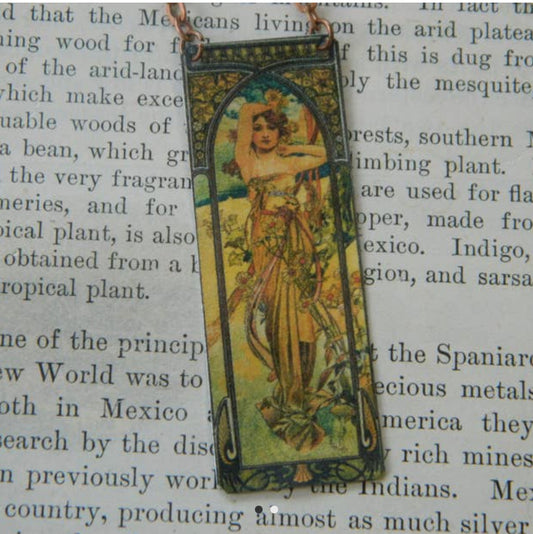 Necklace Mucha Times of the Day Series