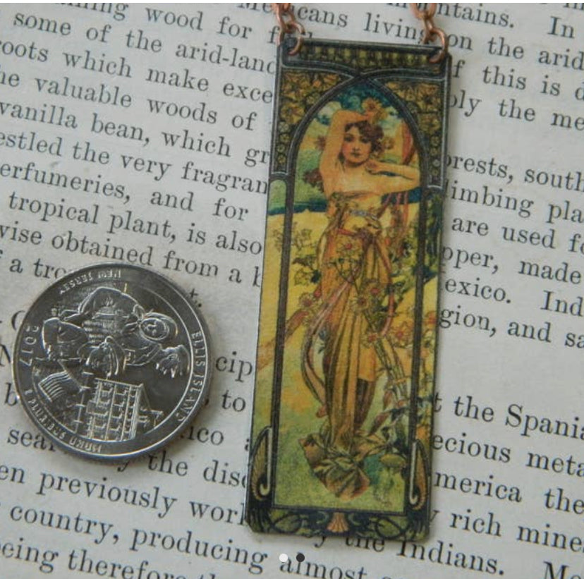 Necklace Mucha Times of the Day Series