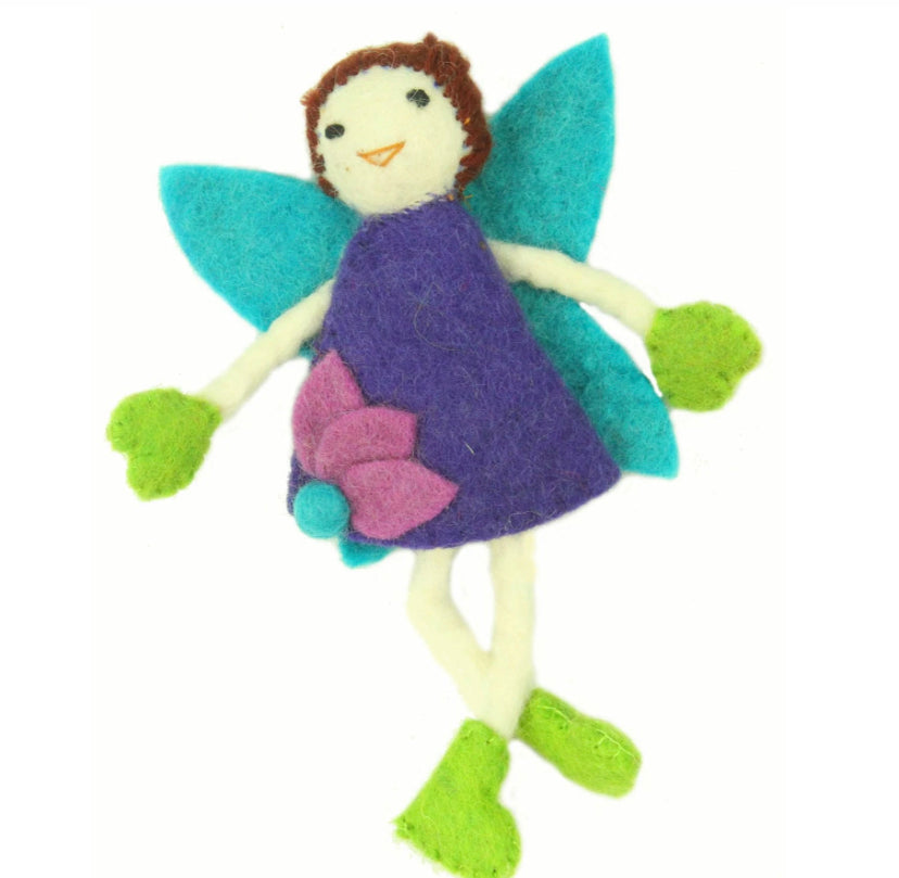 Brown Hair Felt Tooth Fairy Pillow