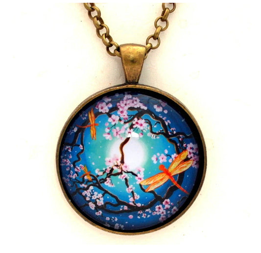 Peace Tree with Orange Dragonflies