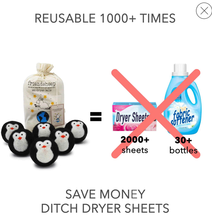 Penguins -COOL FRIENDS ECO DRYER BALLS