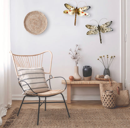 Dragonfly Wall Decor White And Red (#M4026)