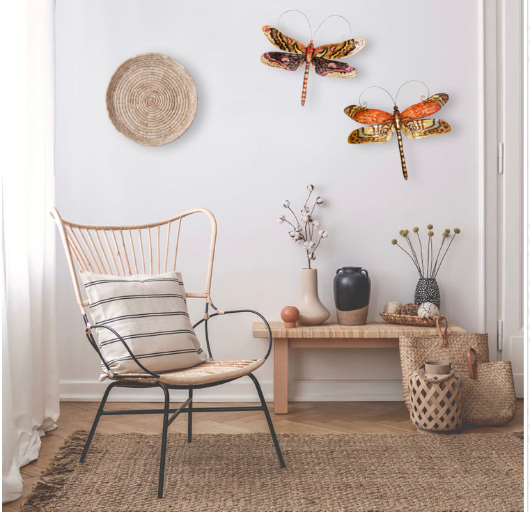 Dragonfly Wall Decor Red Multi Color (#M4032)