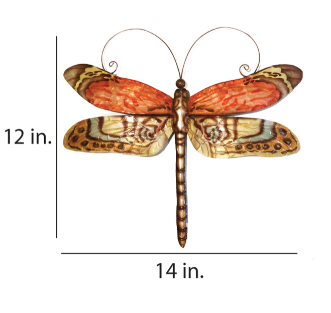 Dragonfly Wall Decor Red Multi Color (#M4032)