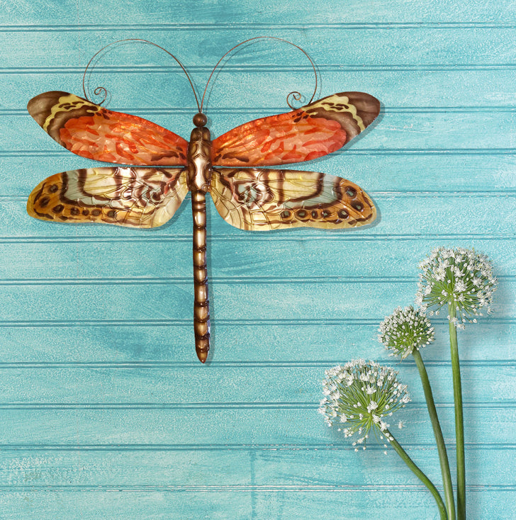 Dragonfly Wall Decor Red Multi Color (#M4032)