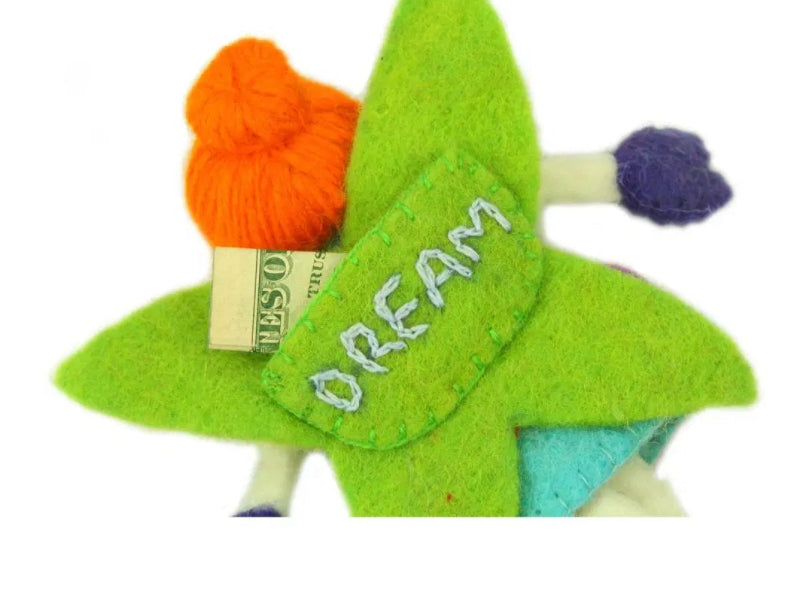 Red Hair Tooth Fairy Pillow