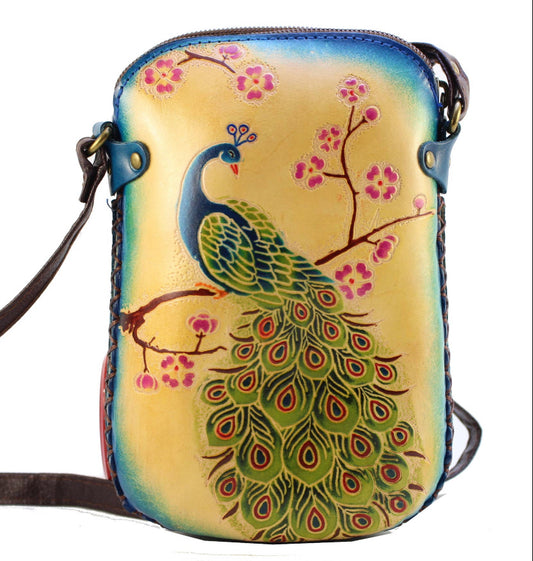Peacock Purse Crossbody Handbag