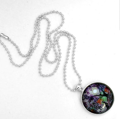 Misty Morning Meditation Handmade Pendant